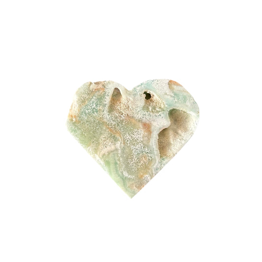 108g Blue Aragonite Heart