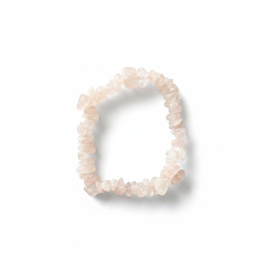Rose Quartz Chip Bracelet