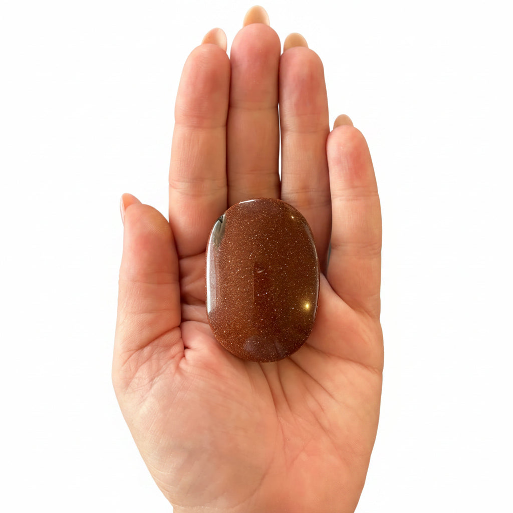 71g Goldstone Palm Stone