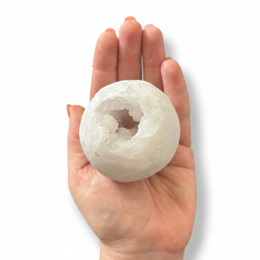 65mm Clear Quartz Druzy Sphere