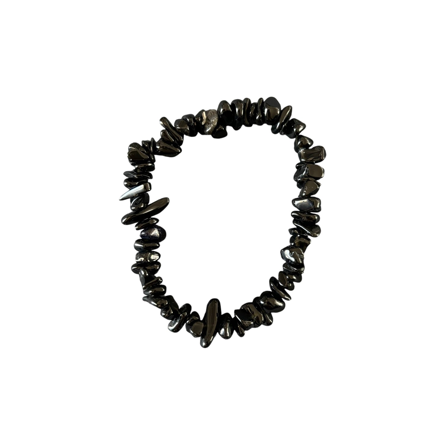 Black Obsidian Chip Bracelet