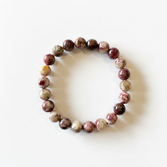 8mm Pink Tourmaline Bracelet