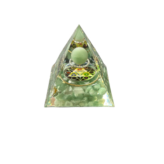Aventurine Sphere Pyramid