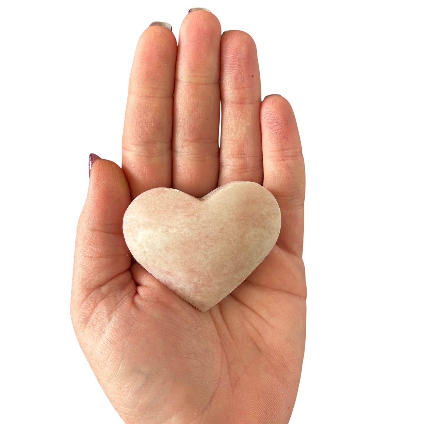 91g Pink Opal Heart