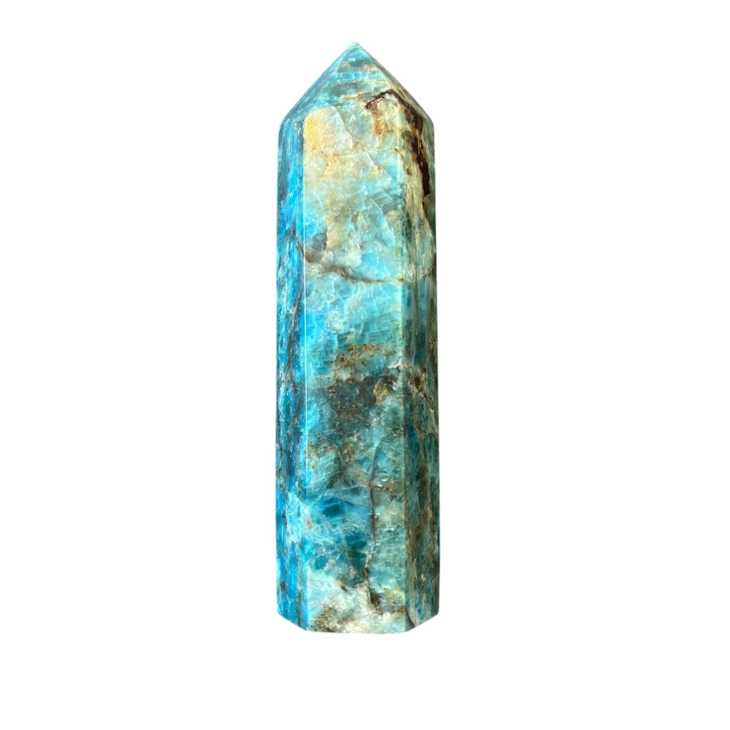 91mm Blue Apatite Point