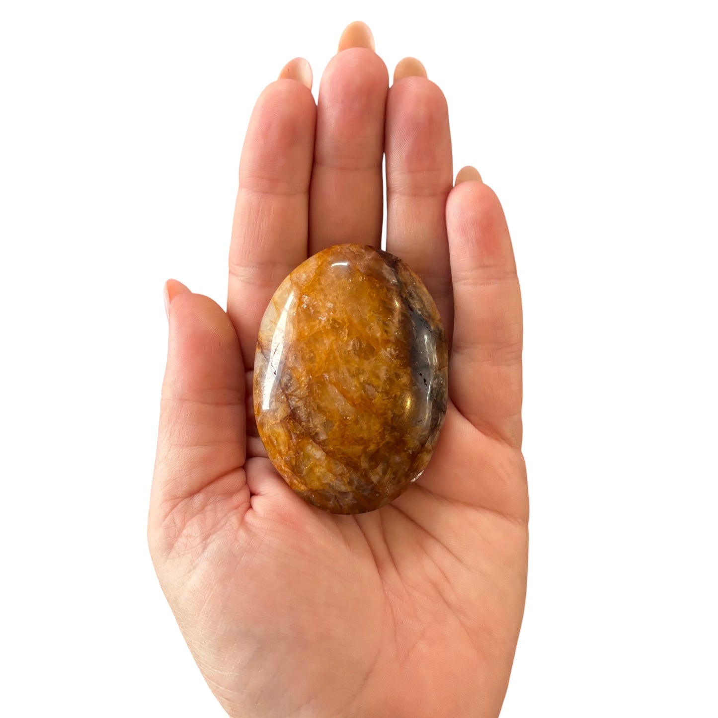 113g Golden Healer Palm Stone