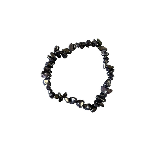 Blue Sandstone Chip Bracelet