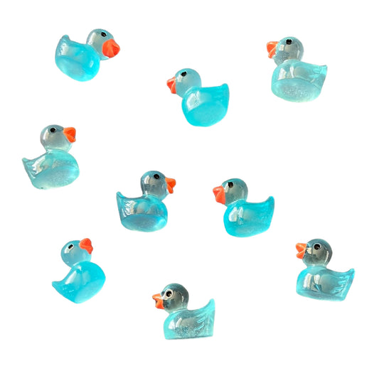 Glow in the Dark Aqua Duck