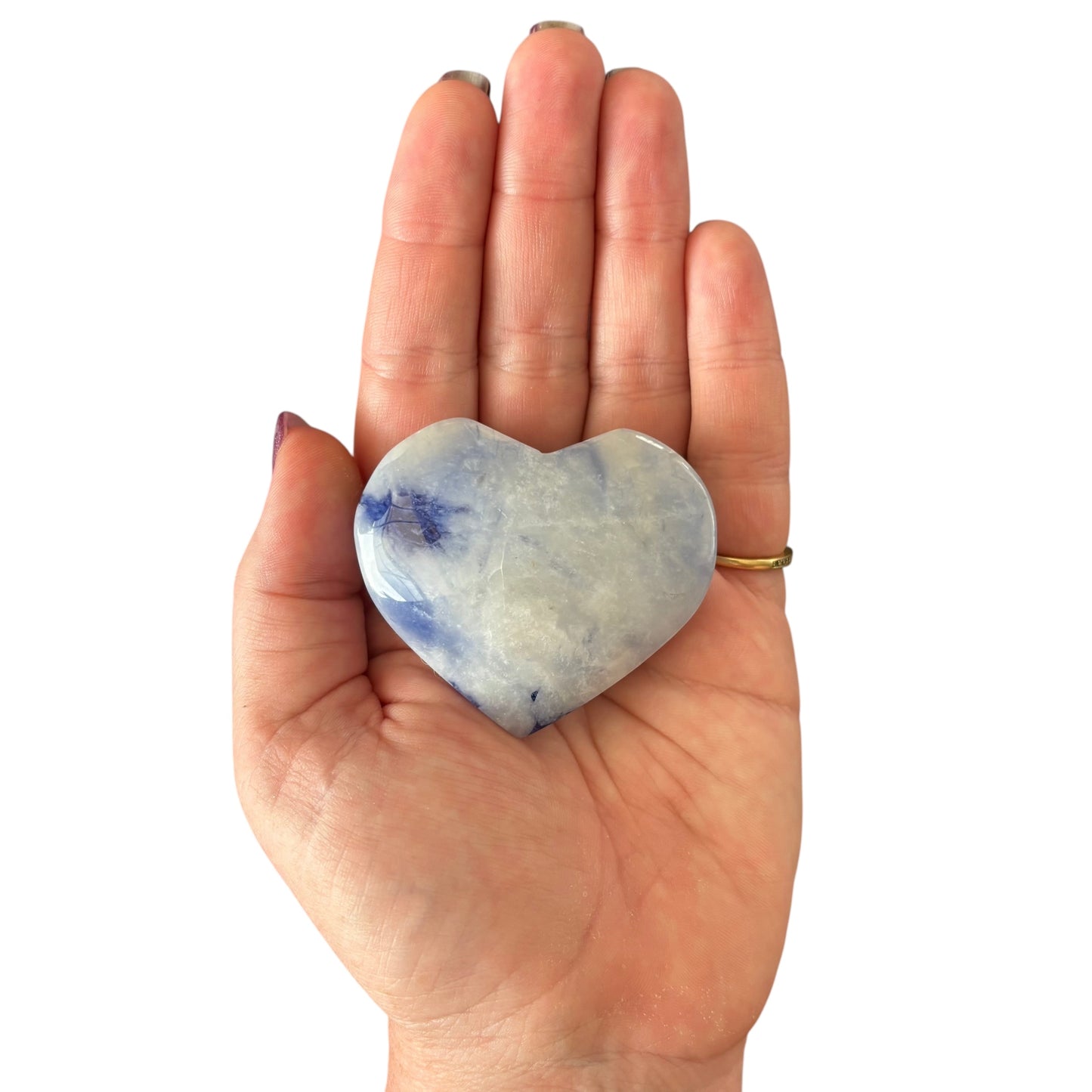 96g Sodalite in Quartz Heart