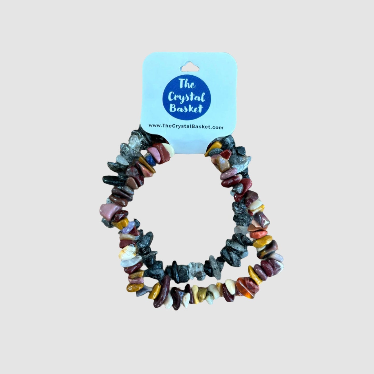 Bracelet Set of 2 Mookaite & Black Tourmaline