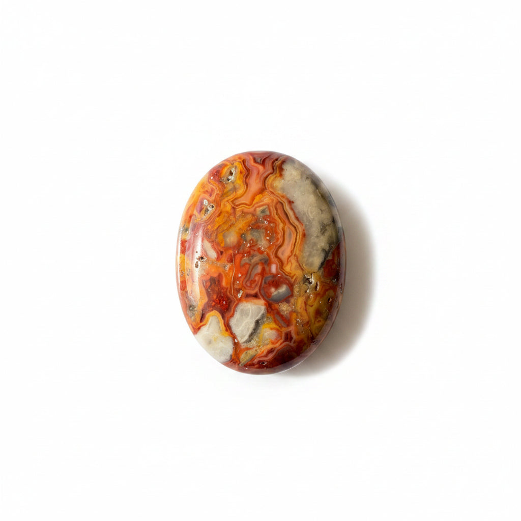 39g Crazy Lace Agate Palm Stone