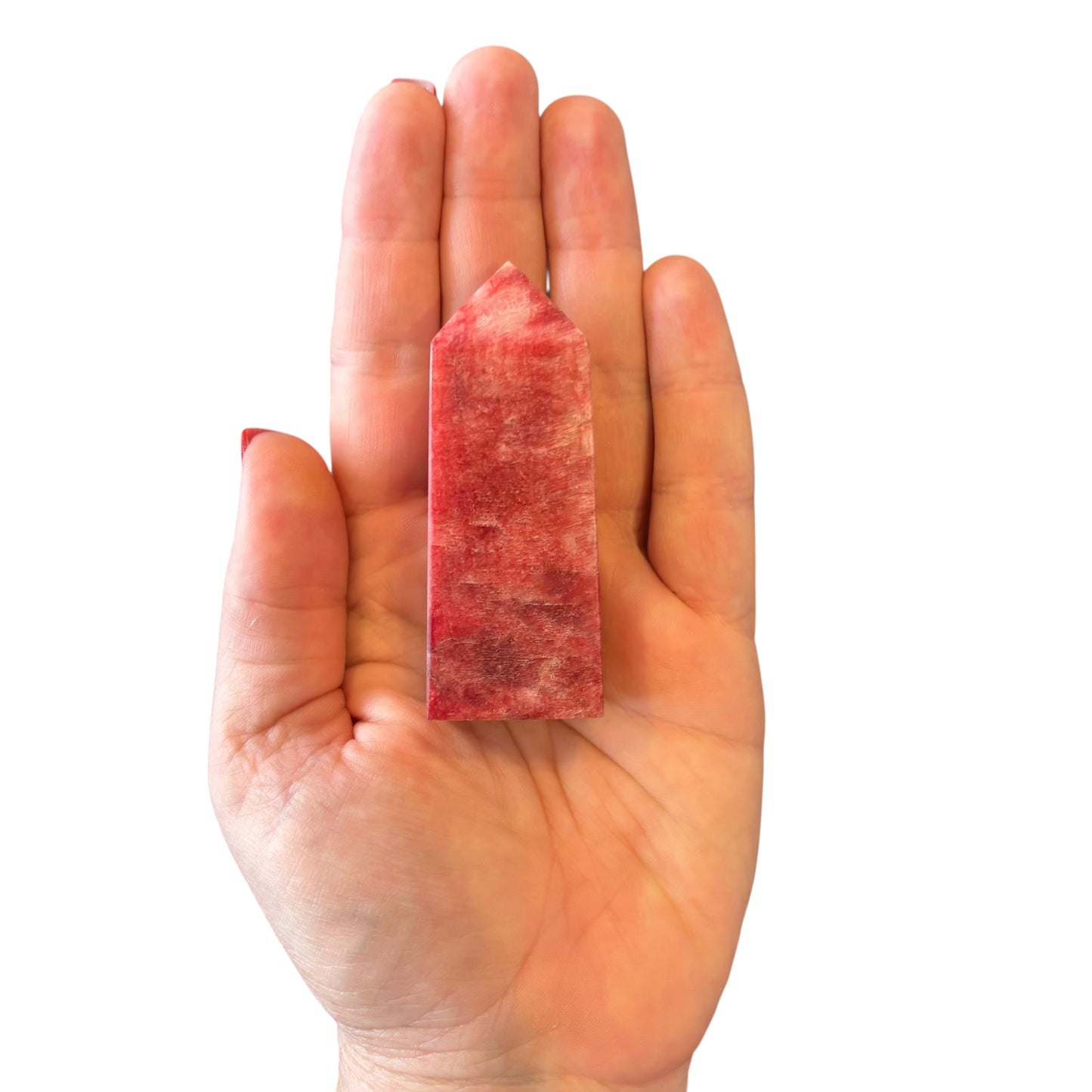 74mm Dyed Red Moonstone Point