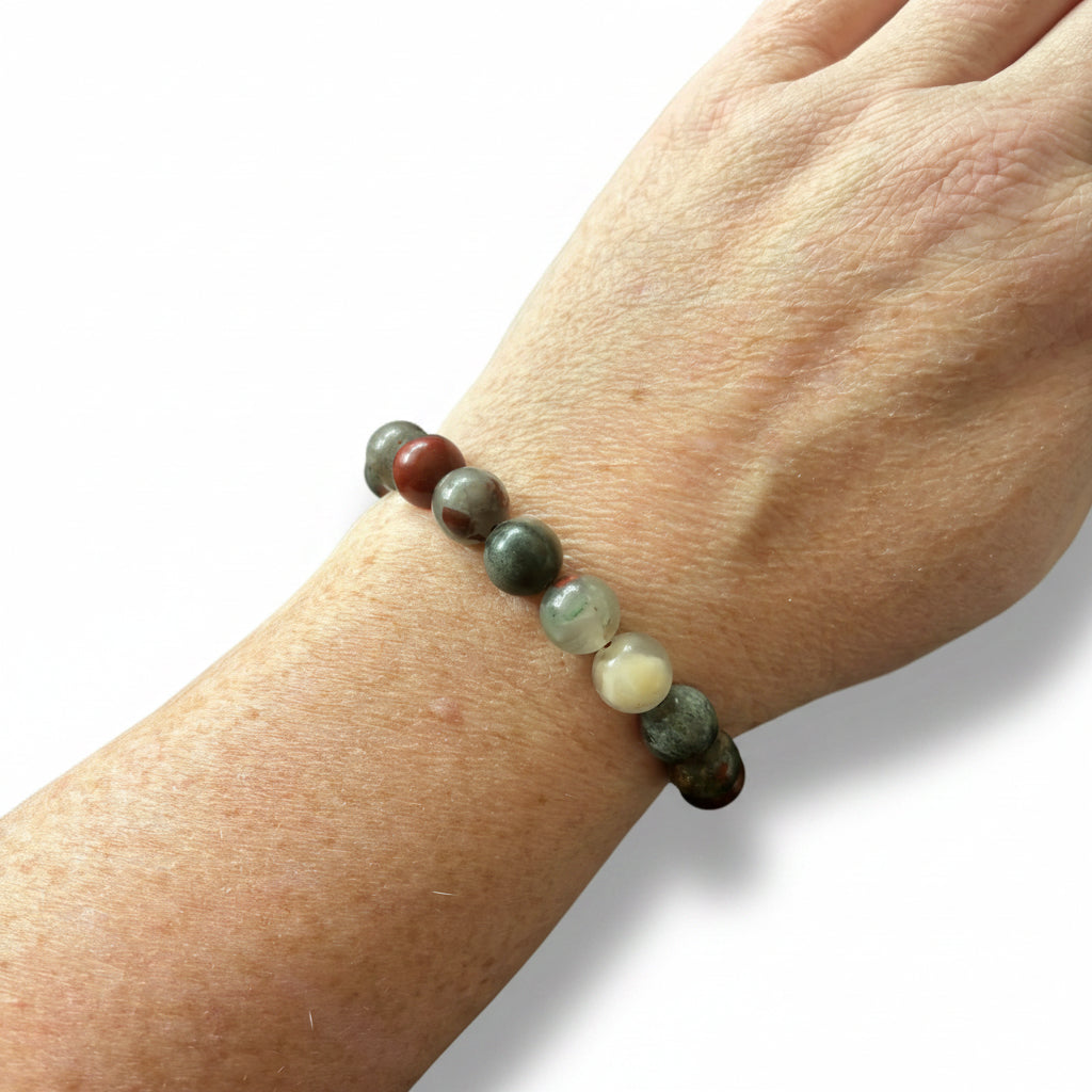 10mm African Bloodstone Bracelet