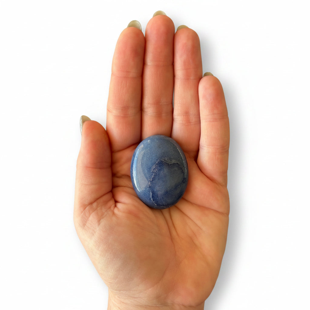 37g Blue Aventurine Palm Stone