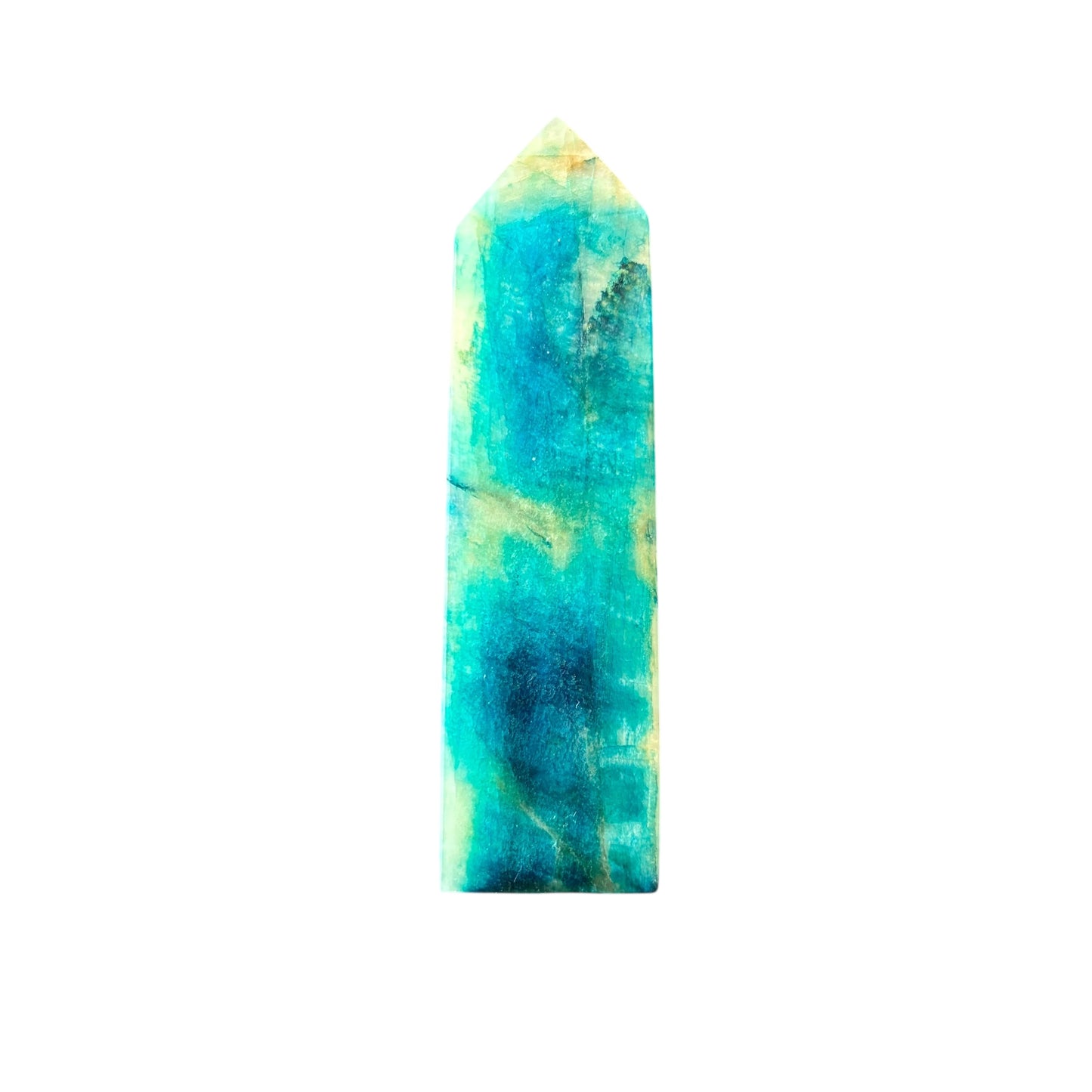 81mm Dyed Blue Moonstone Point