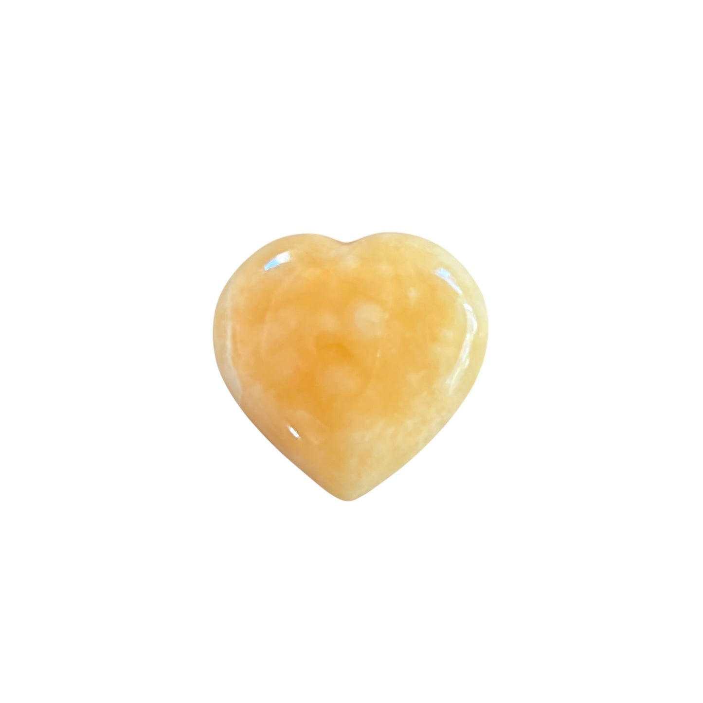 51g Mango Calcite Heart
