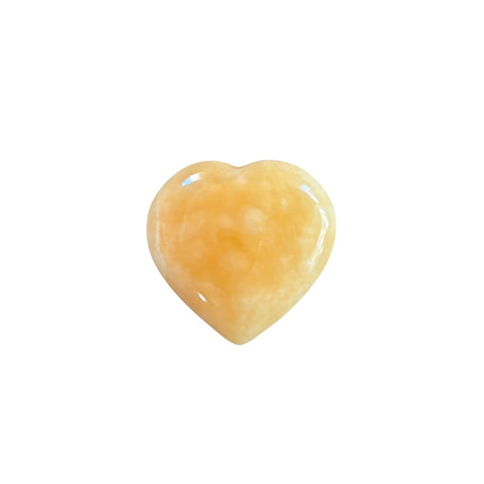 51g Mango Calcite Heart