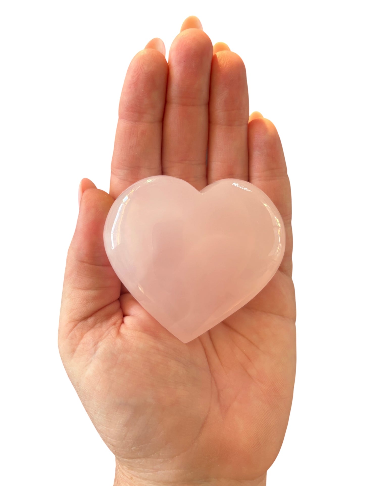 158g Pink Mangano Calcite Heart