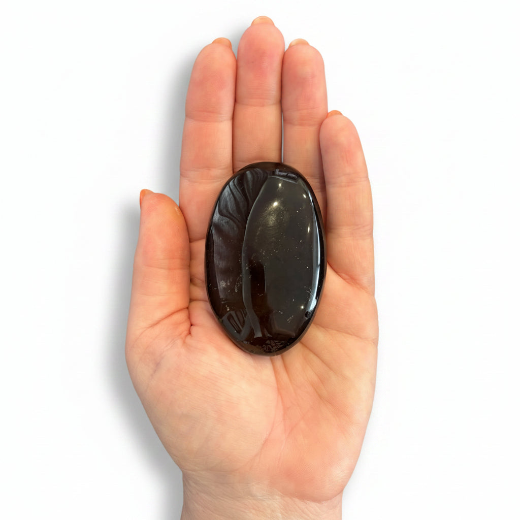 122g Smokey Quartz Palm Stone