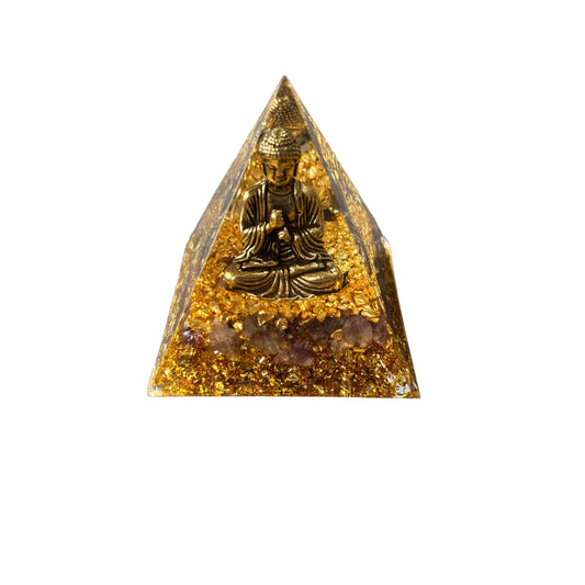 Amethyst Buddha Pyramid