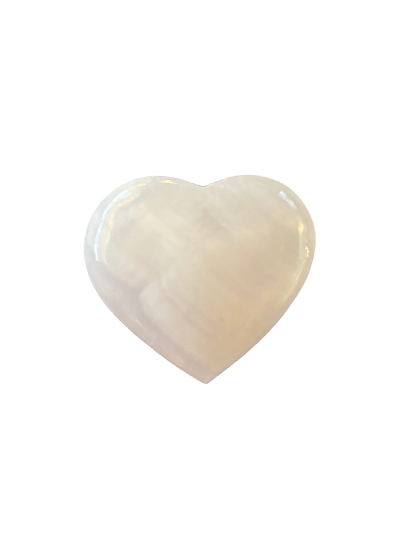 62g Pink Mangano Calcite Heart