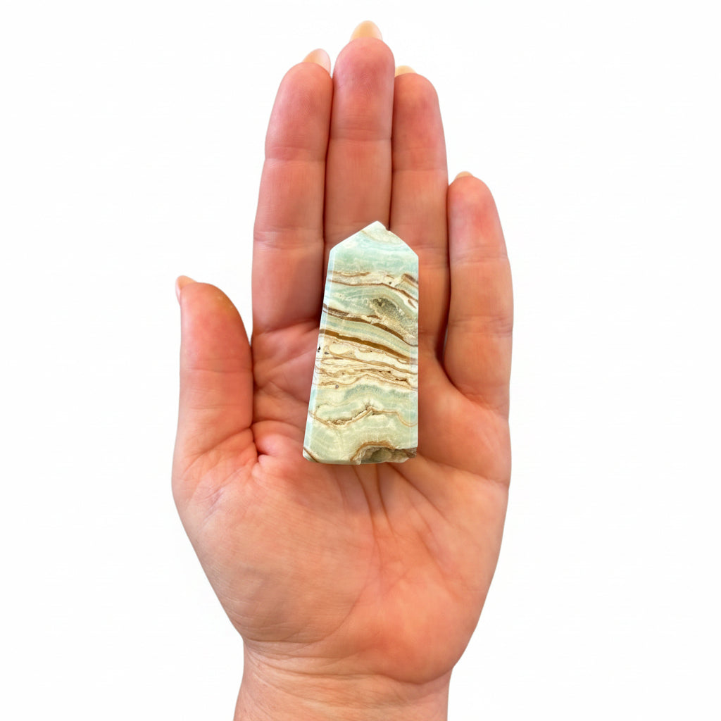 62mm Blue Aragonite Point