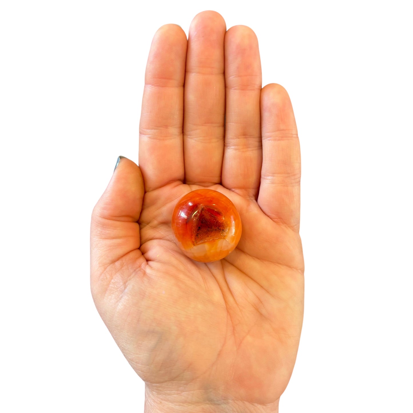 37g Carnelian Palm Stone