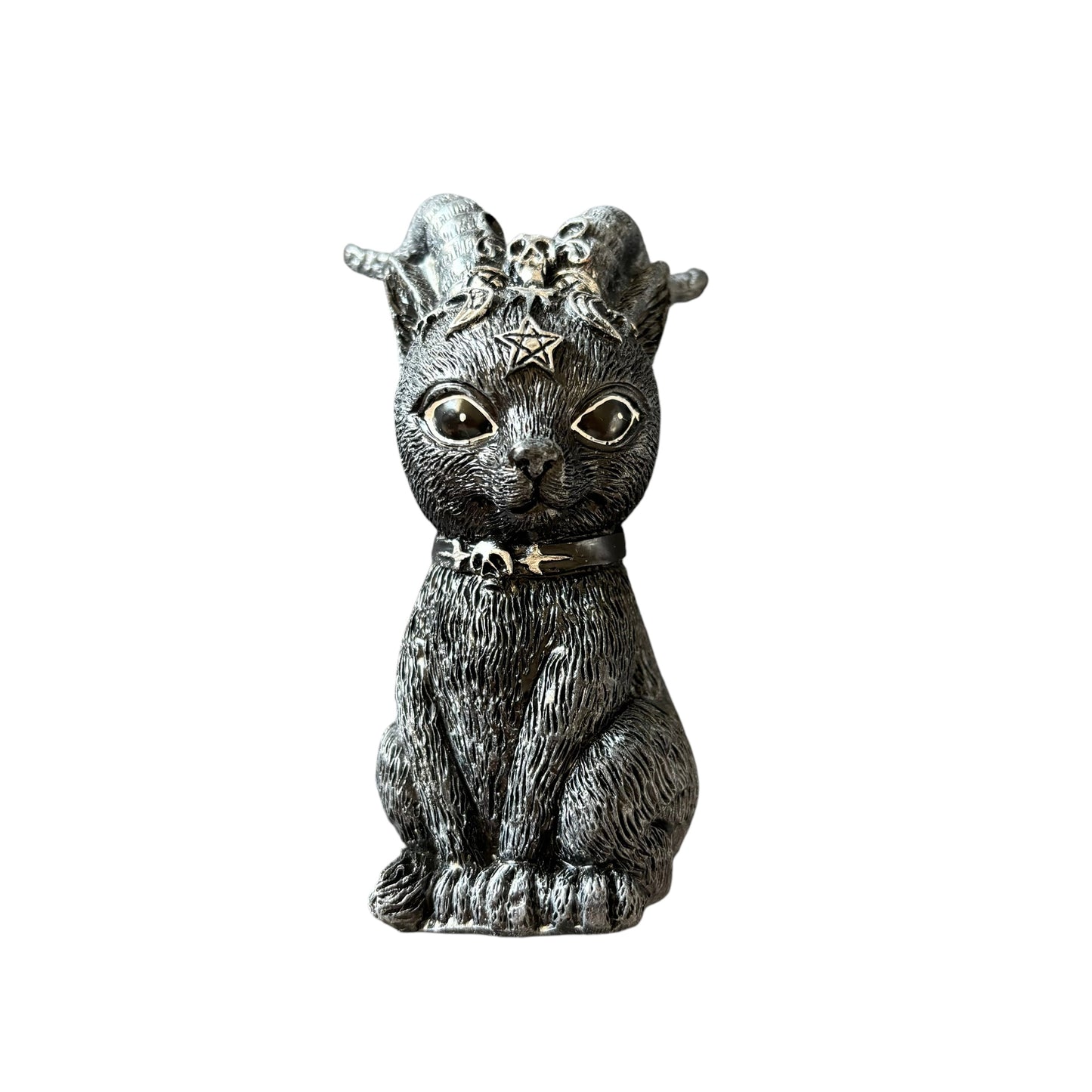 Horned Cat Statue