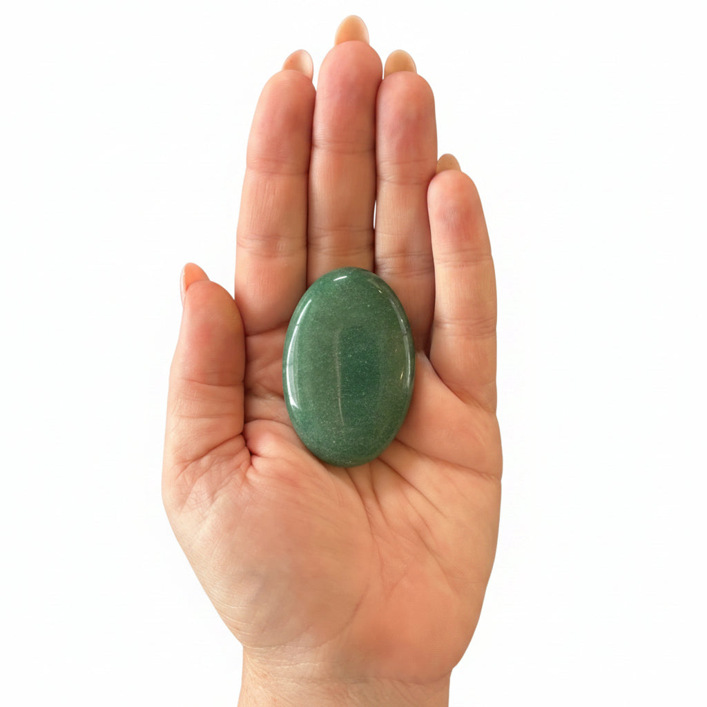 47g Aventurine Palm Stone