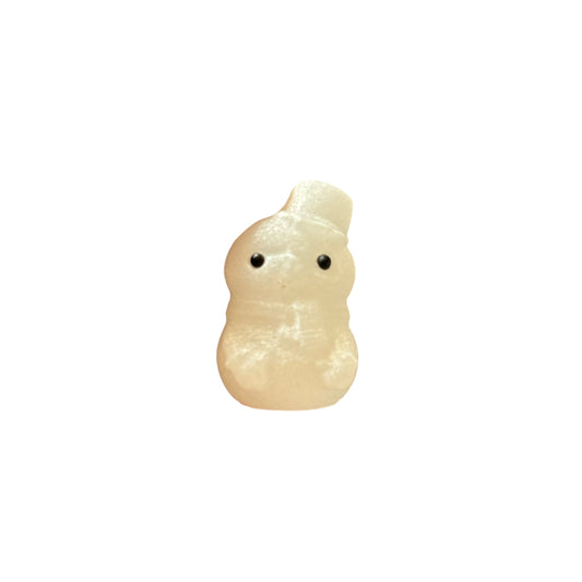 38g White Jade Snowman