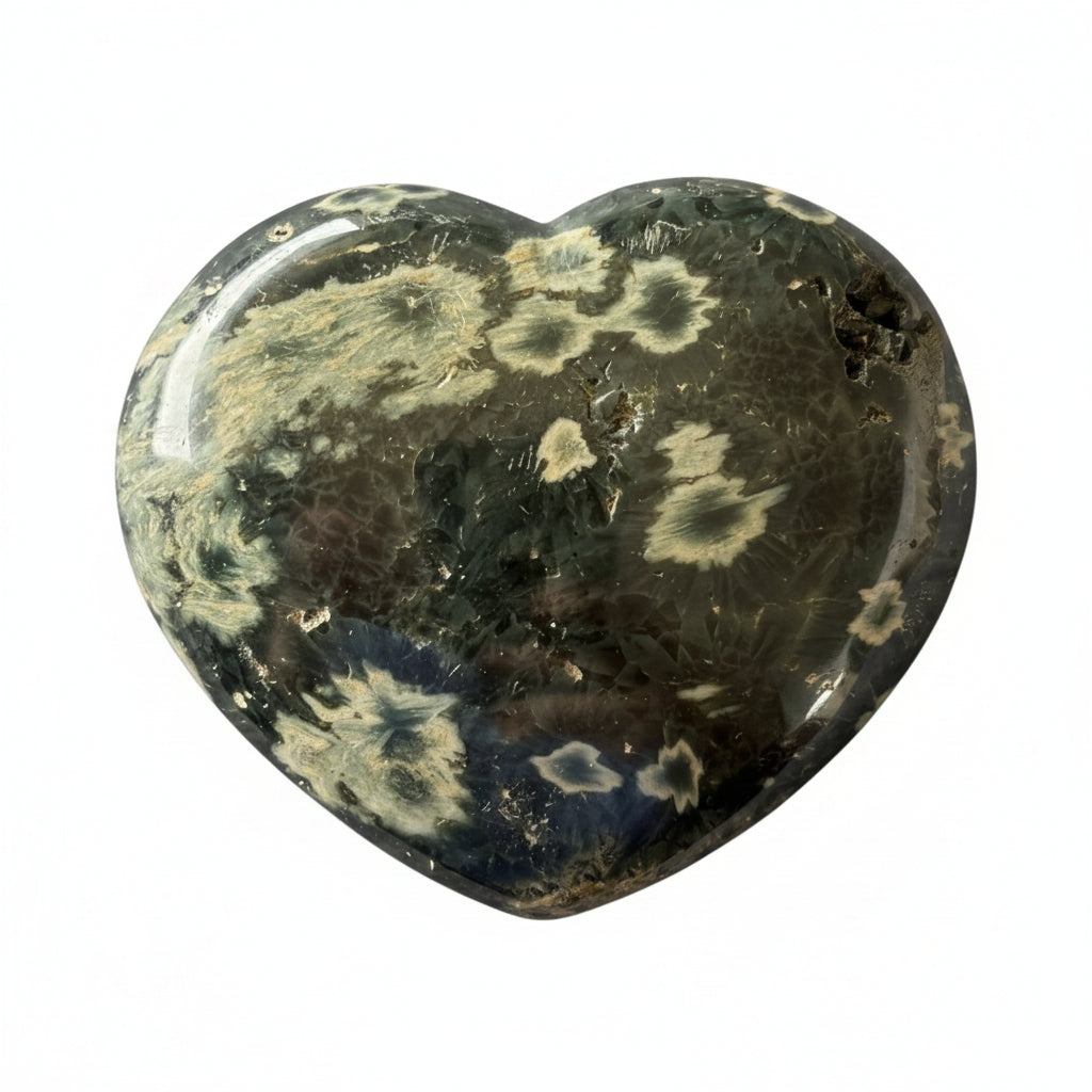 406g Ocean Jasper Heart
