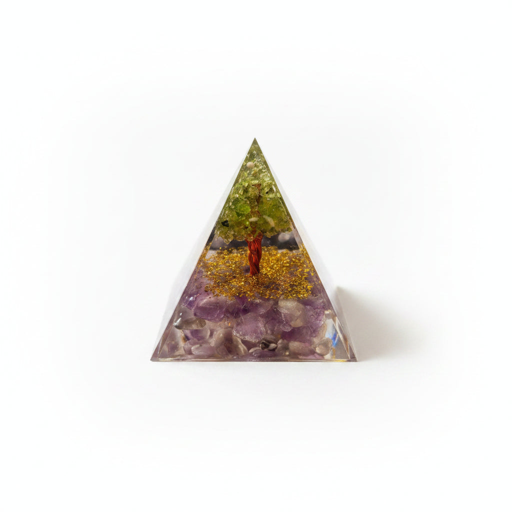 Amethyst Peridot tree Pyramid