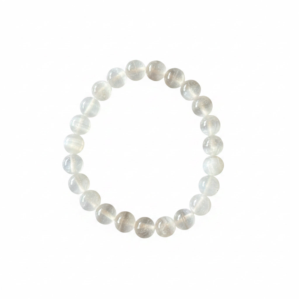8mm Selenite Bracelet