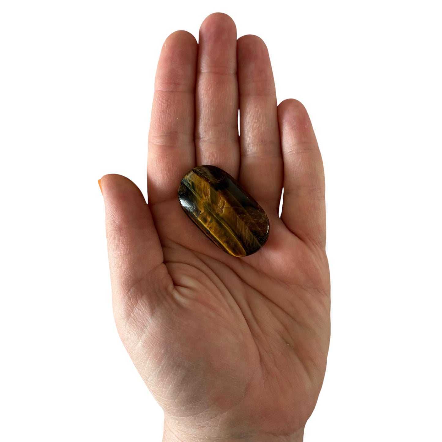 28g Tiger Eye Palm Stone