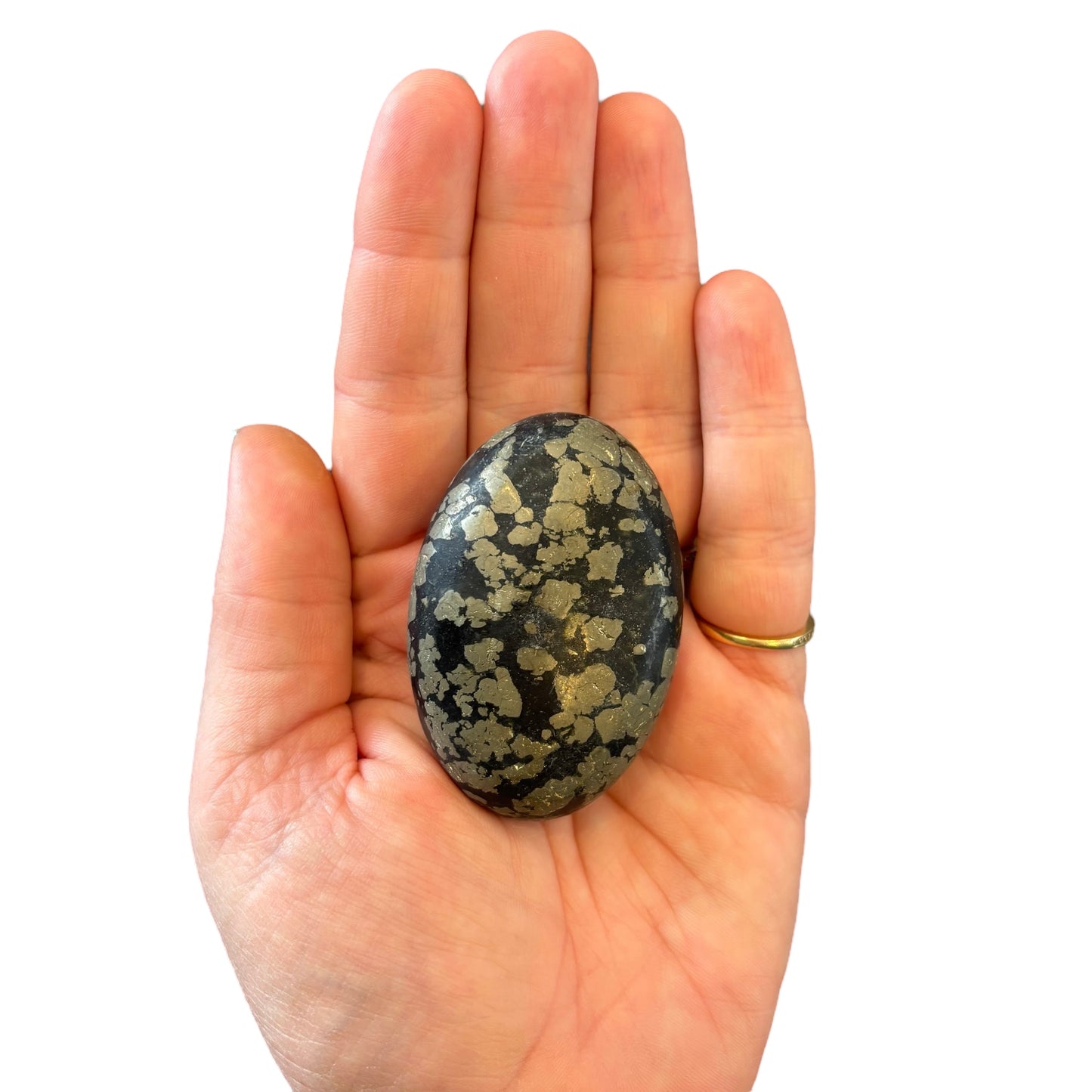 135g Pyrite Palm Stone