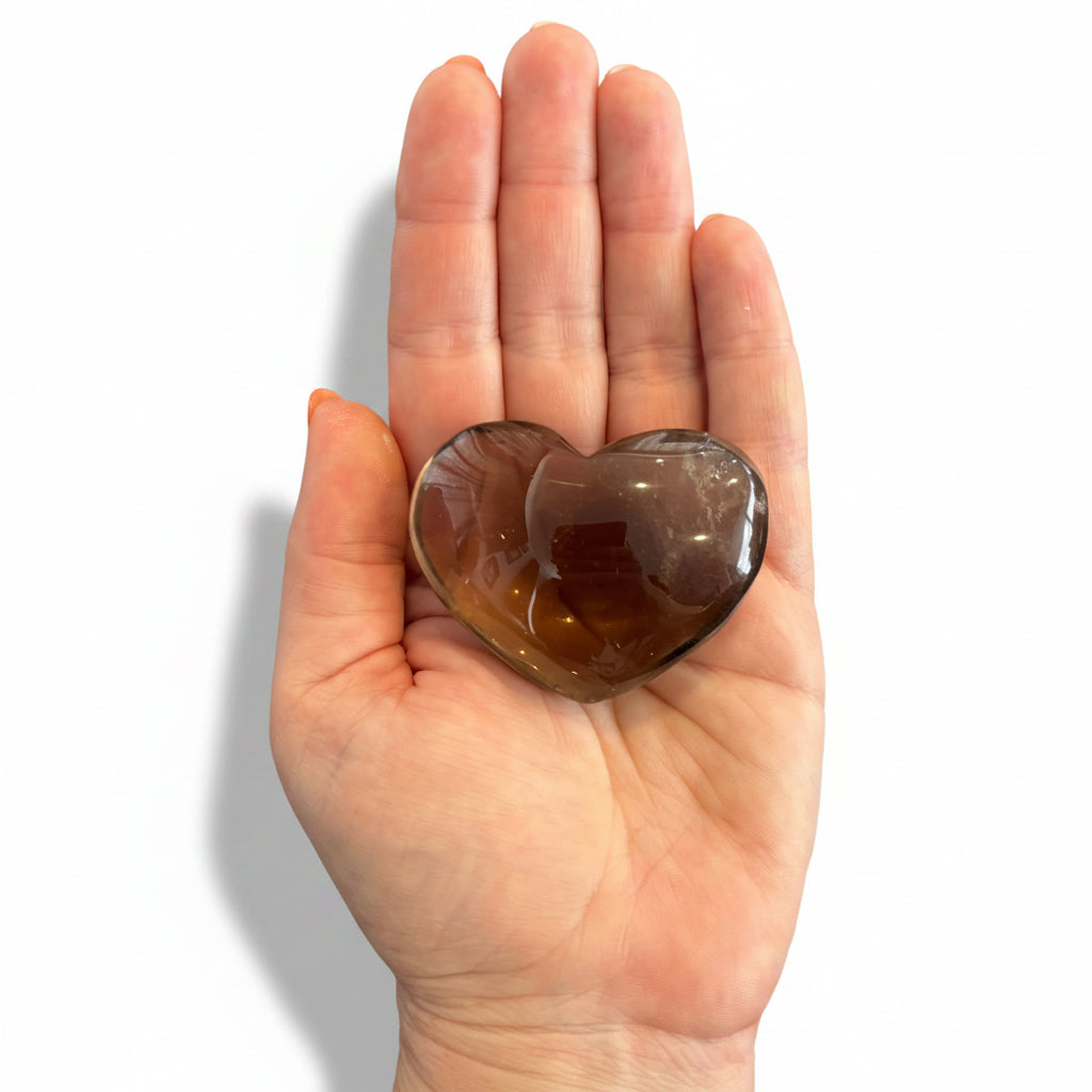 105g Smokey Quartz Heart