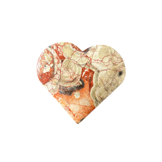 90g Money Agate Heart