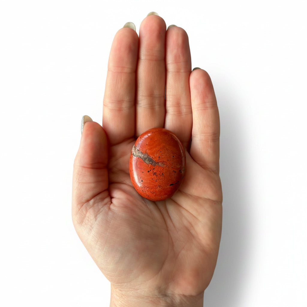 42g Red Jasper Palm Stone
