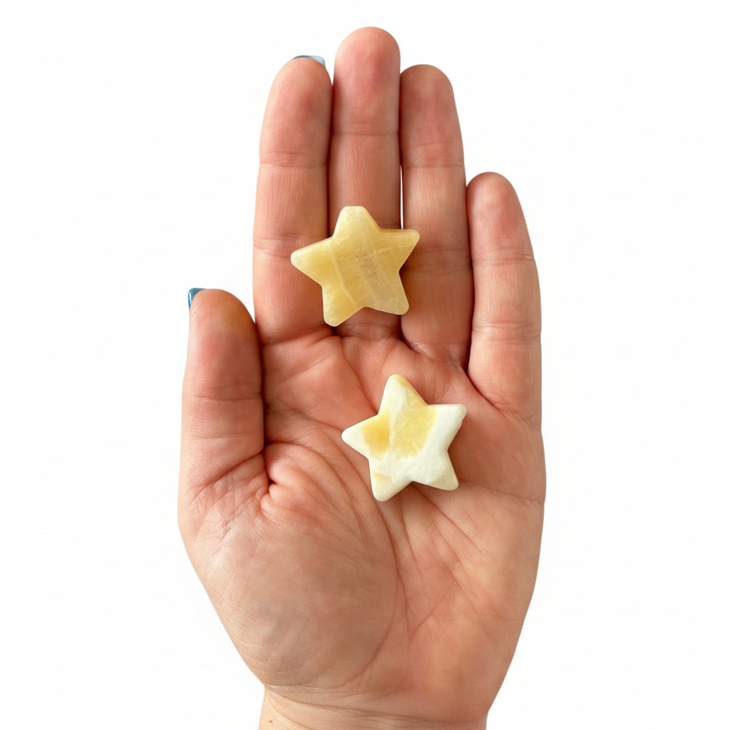 Orange Calcite Star