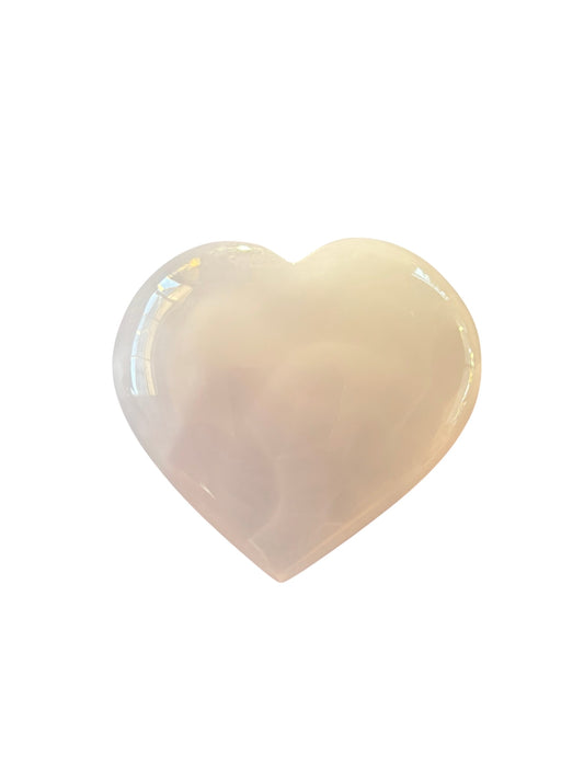 158g Pink Mangano Calcite Heart