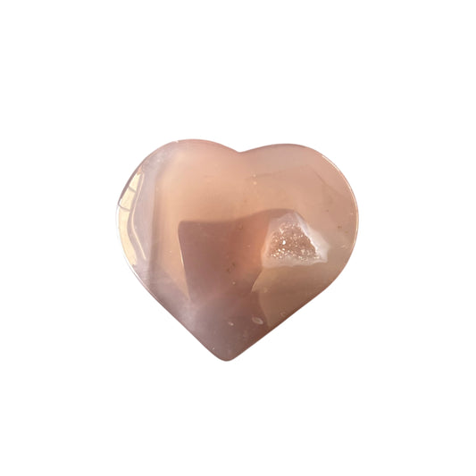 50g Pink Agate Heart