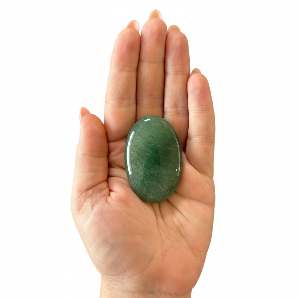48g Aventurine Palm Stone