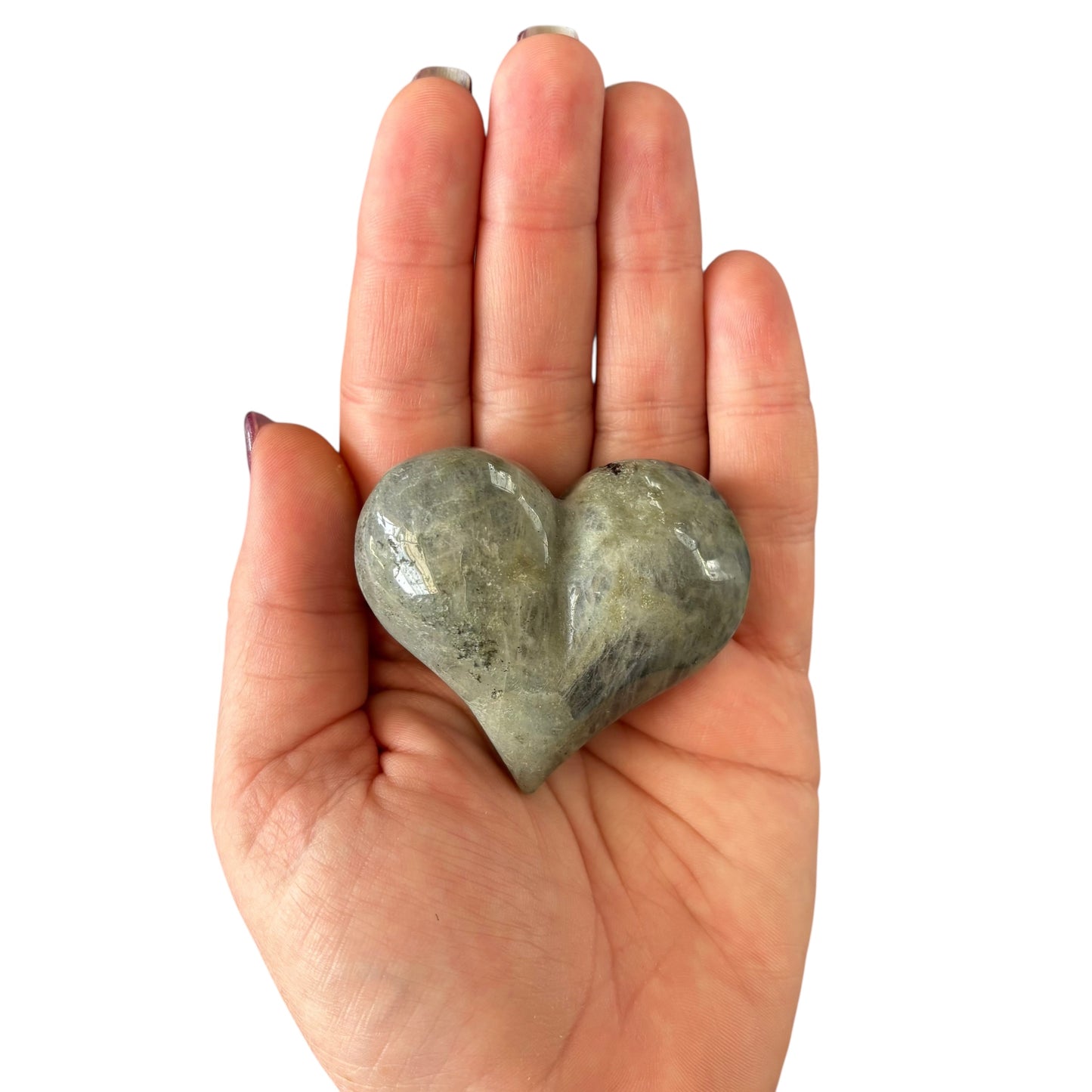 96g Labradorite Heart