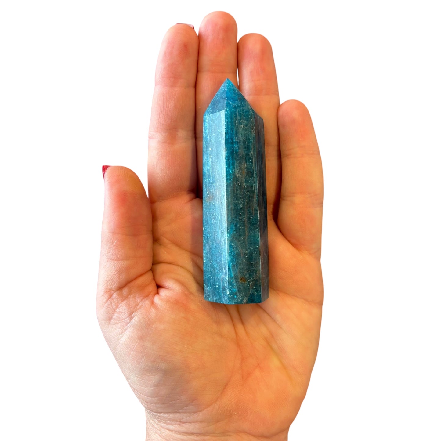 88mm Blue Apatite Point
