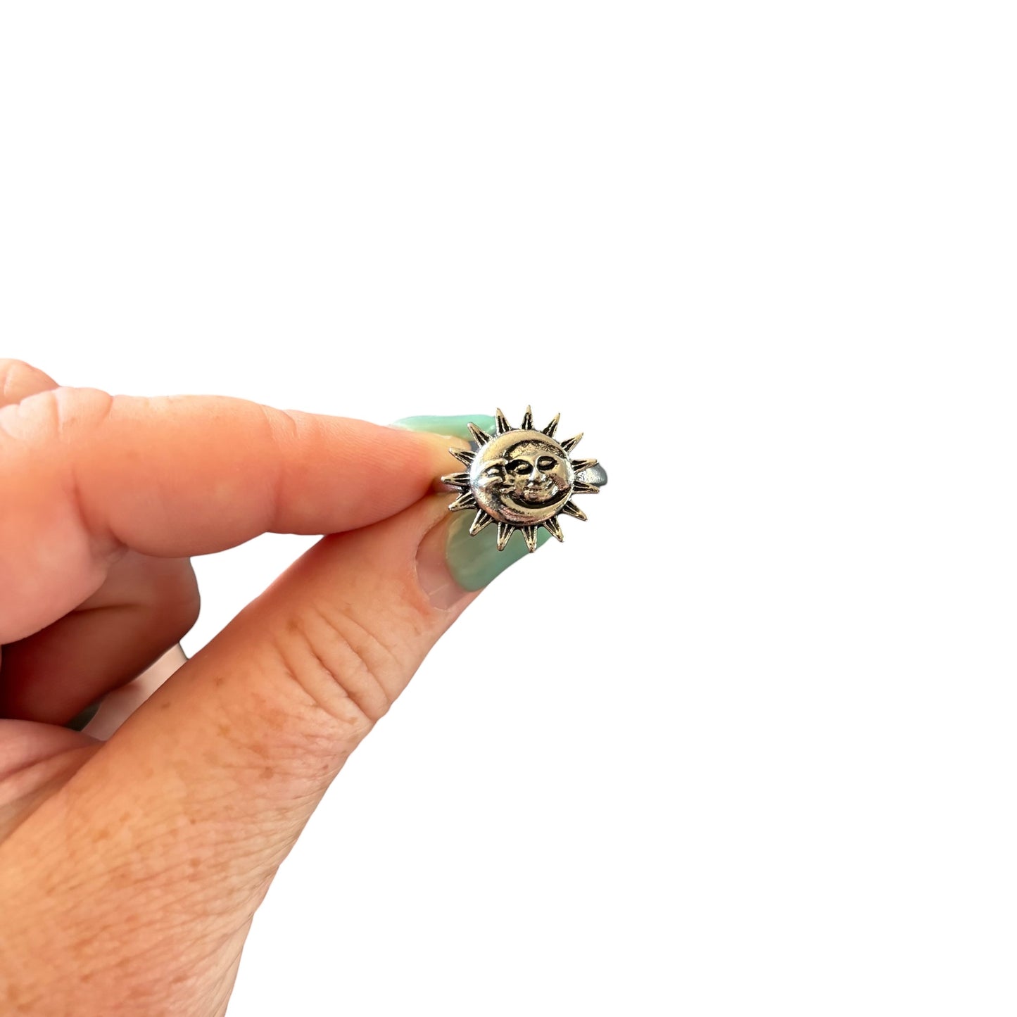 Silver Moon/Sun Ring
