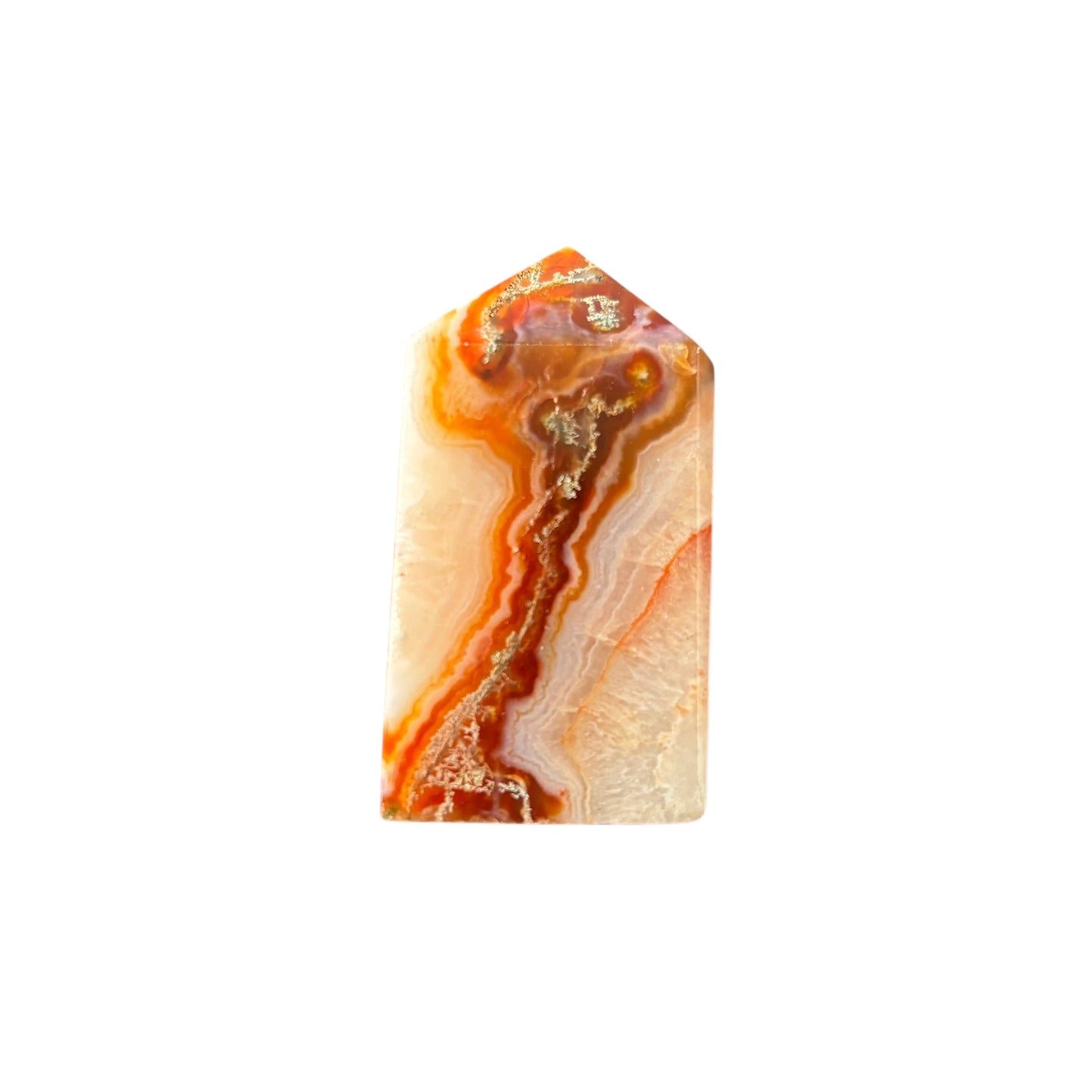 59mm Red Moss Agate Point