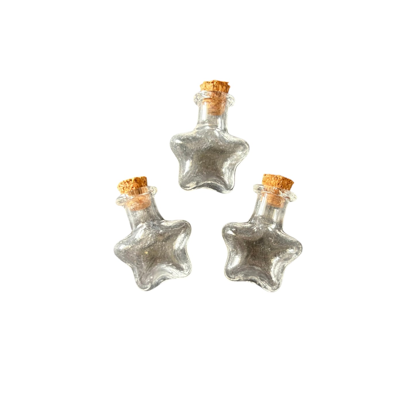 Glass Star Shaped Wish Bottle