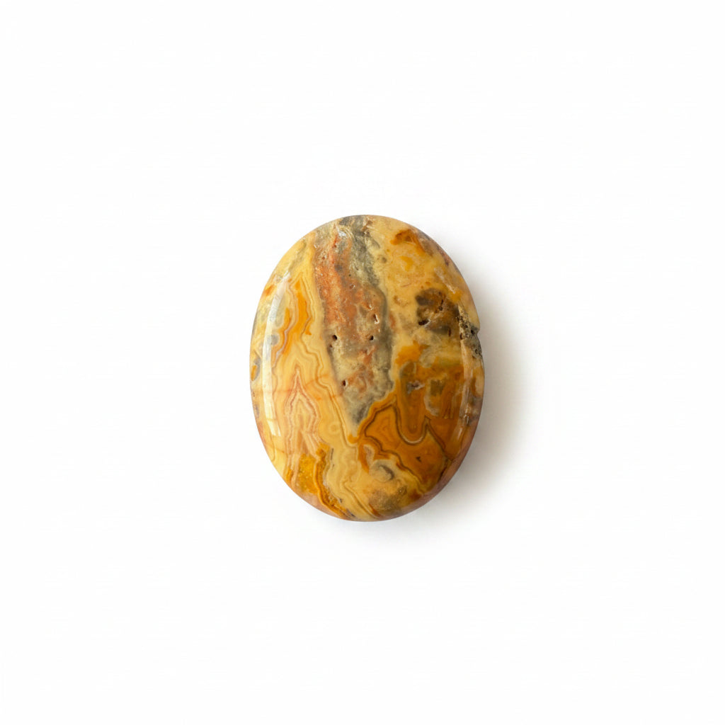 37g Crazy Lace Agate Palm Stone