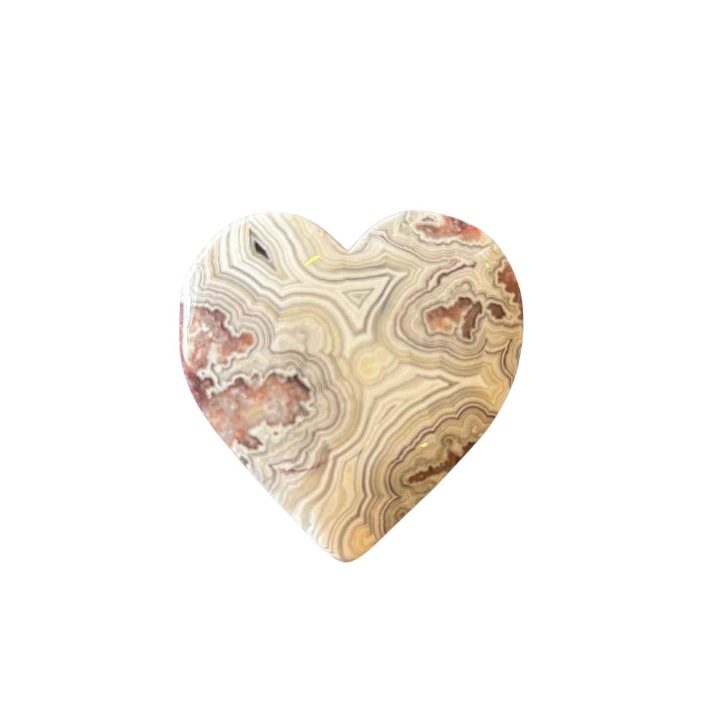 52g Mexican Agate Heart