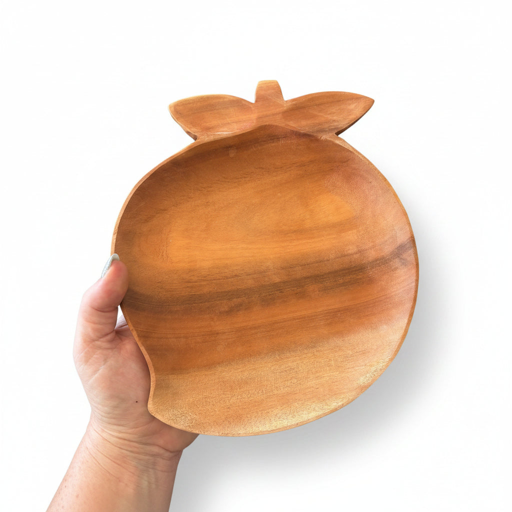 Wooden Fruit Trinket Tray